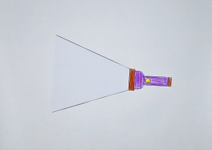 손전등 오리기